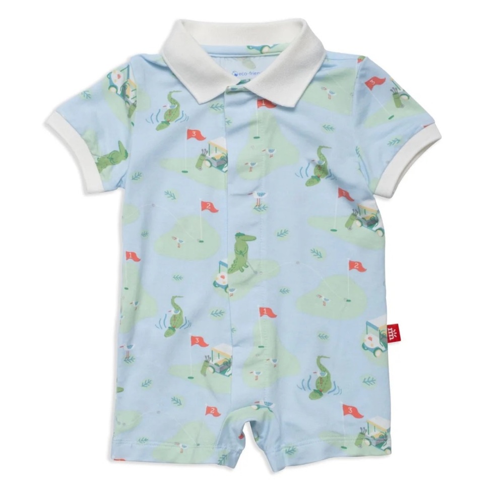 Magnetic Me A Putt Above Modal Short Sleeve Romper